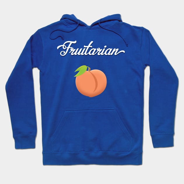 Fruitarian Eat Peach Fruit Hoodie by Pushloop